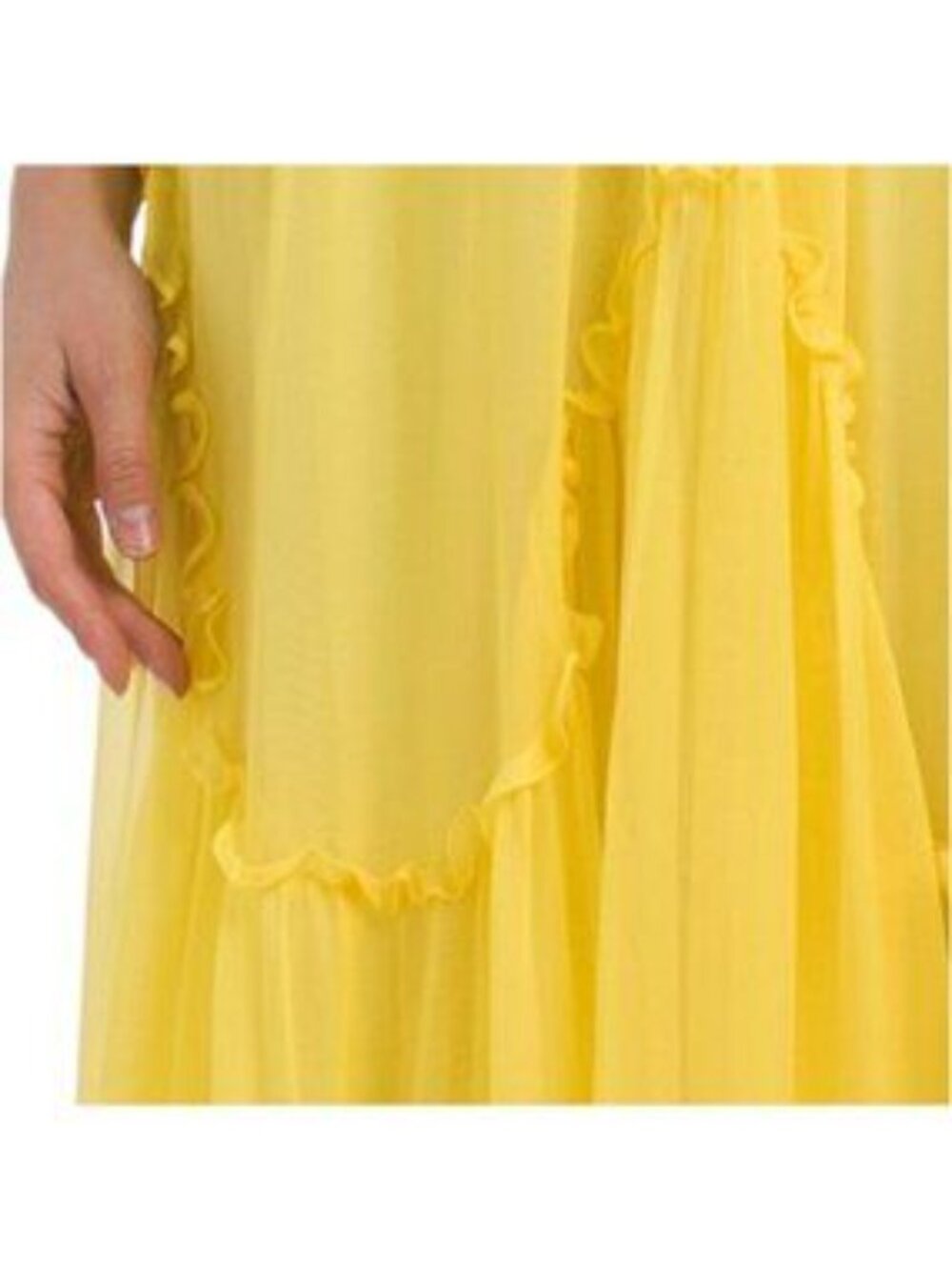 REBECCA TAYLOR Silk Blend Smocked Chiffon Dress - Picture 4 of 4